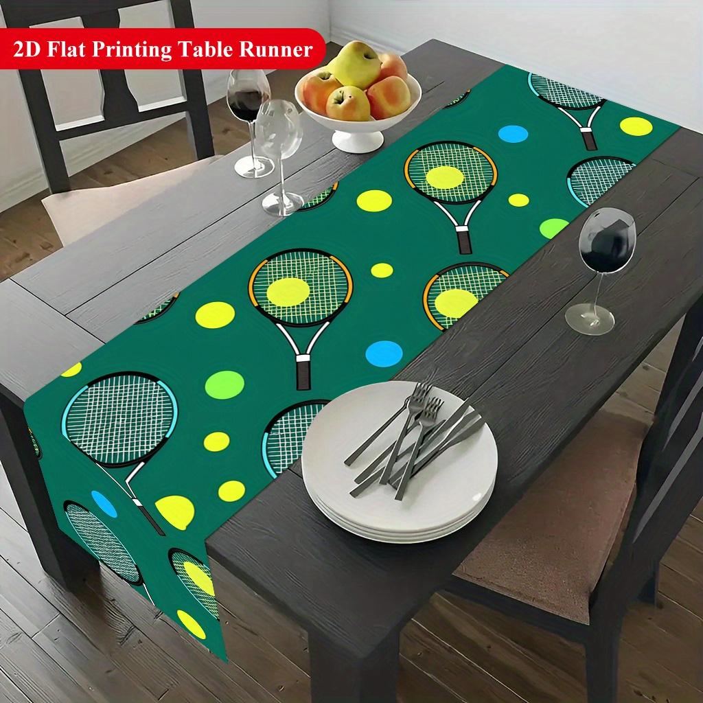 Table Tennis News Today - Tenis Topu ve Raket Desenli Masa