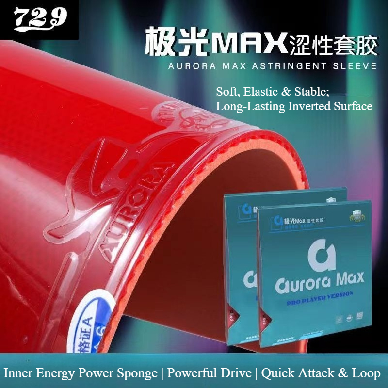 729 Friendship Aurora Max Masa - Table Tennis Rubber incelemesi ve fiyatı